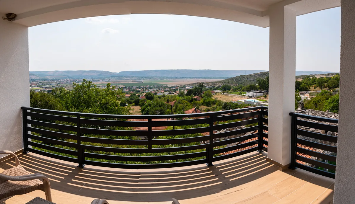 View from the villa across the valley